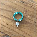 Bague l'Iconic Double Turquoise et Pierre de Lune