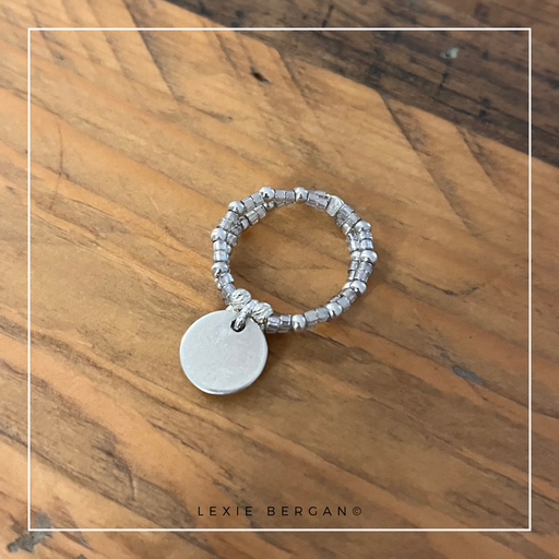 [BAELAR925] Bague l'Iconic Double Plaque Argent 925