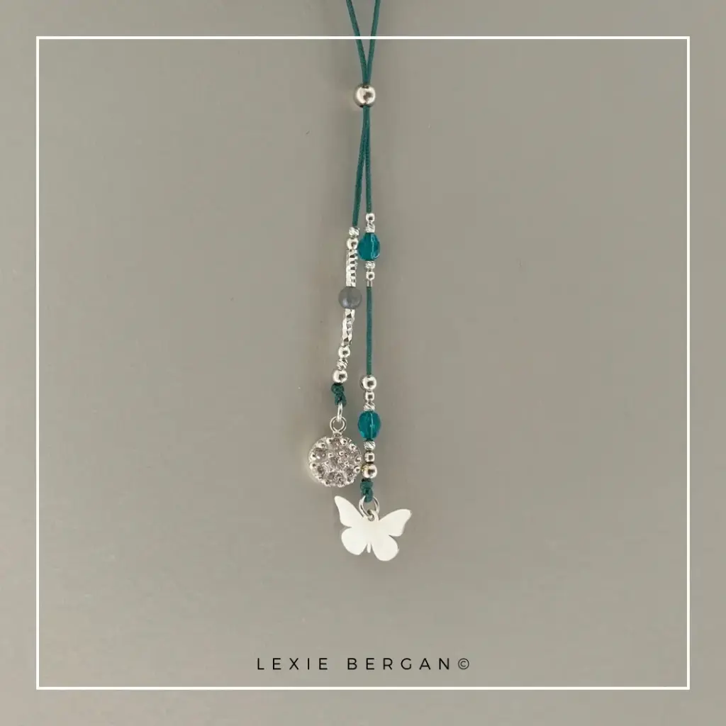 [COCOTUARG] Collier Sautoir Papillon et Zirconiu